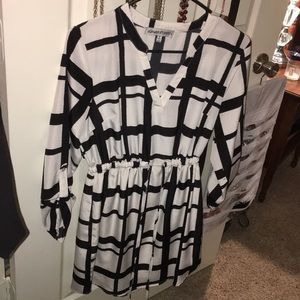 Black and white dress